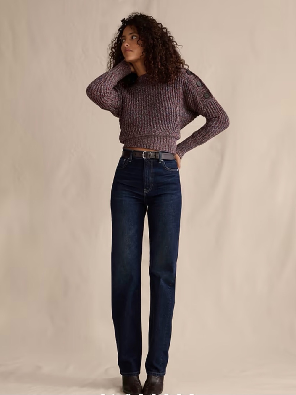 Banana Republic HIGH-RISE 90S STRAIGHT  Jeans in Dark Indigo